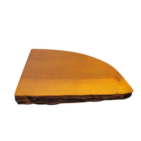 Live Edge Pine Rustic handcarved handturned solid wood candle vase holder - Picture 5 of 8